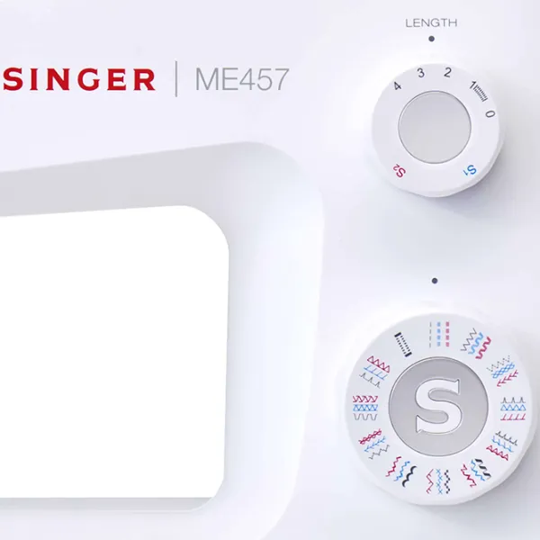 Mașină de cusut Singer ME457 Electromecanică/ White photo 3