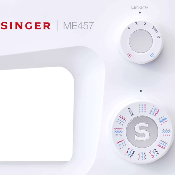 Mașină de cusut Singer ME457 Electromecanică/ White photo 3