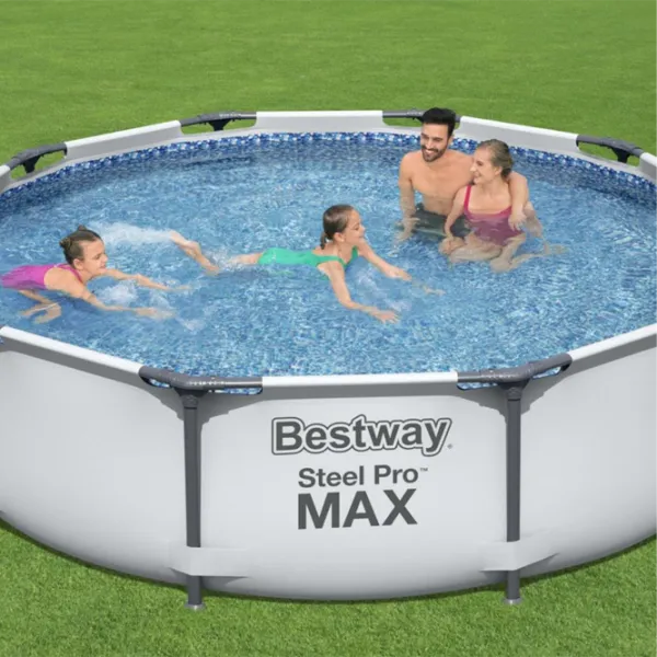 Piscină Bestway 56406BW 4678 l/ Cu cadru/ Gray photo 3 Piscină Bestway 56406BW 4678 l/ Cu cadru/ Gray photo 3