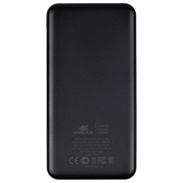 Power Bank RivaCase VA2532 10000 мАч/ Черный photo 2