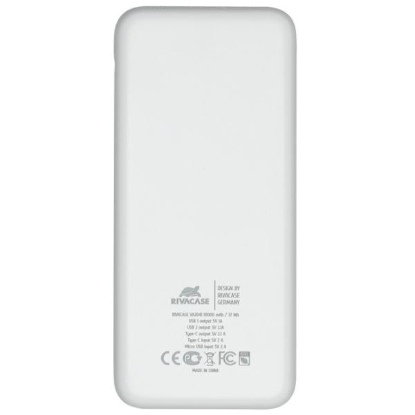 Power Bank RivaCase VA2041 10000 mAh/ White photo 2