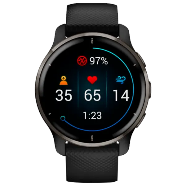 Умные часы Garmin Venu 2S Plus 1.3"/ 010-02496-11/ Серебристый Черный photo 4
