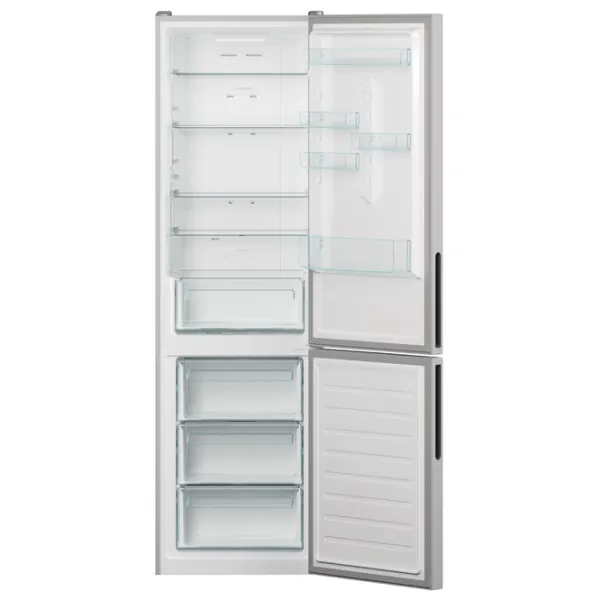 Frigider Candy CCE3T620FS cu congelator jos 377 l / 200 cm / Silver photo 4