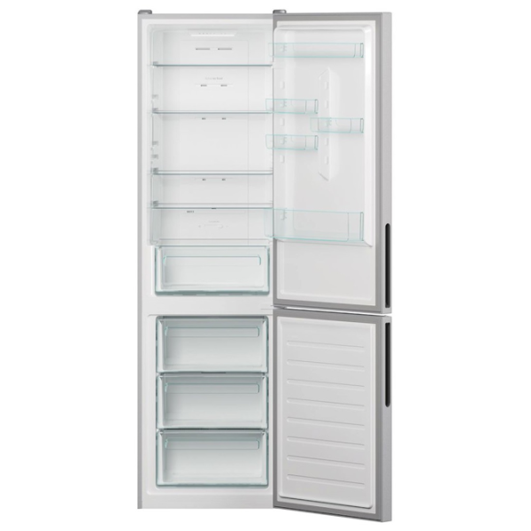 Frigider Candy CCE3T620FS cu congelator jos 377 l / 200 cm / Silver photo 4