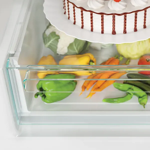 Frigider Candy CCE3T620FS cu congelator jos 377 l / 200 cm / Silver photo 7