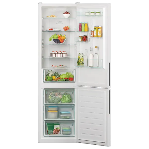 Frigider Candy CCE4T620EW cu congelator jos 377 l / 200 cm / White photo 5
