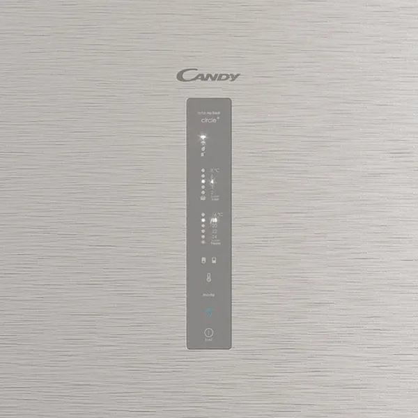 Frigider Candy CCE7T618EX cu congelator jos 341 l / 185 cm / Inox photo 6