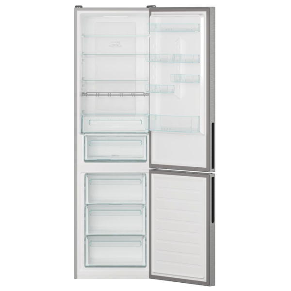 Frigider Candy CCE7T620EX cu congelator jos 377 l / 200 cm / Inox photo 4