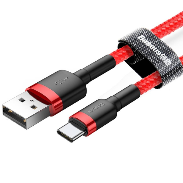 Кабель для телефона CATKLF-B09 Baseus USB Type-A + USB Type-C 1 м/ Красный photo 3