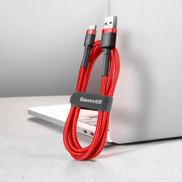 Кабель для телефона CATKLF-B09 Baseus USB Type-A + USB Type-C 1 м/ Красный photo 5
