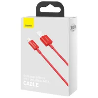 Cablu pentru telefon CALYS-A09 Baseus USB Type-A + Lightning 1 m/ Red photo 5