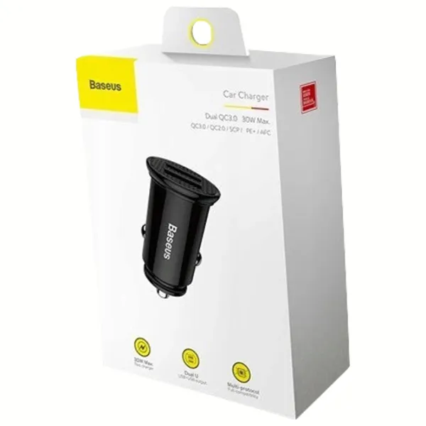 Încărcător auto Baseus CCALL-YD01 Black photo 5