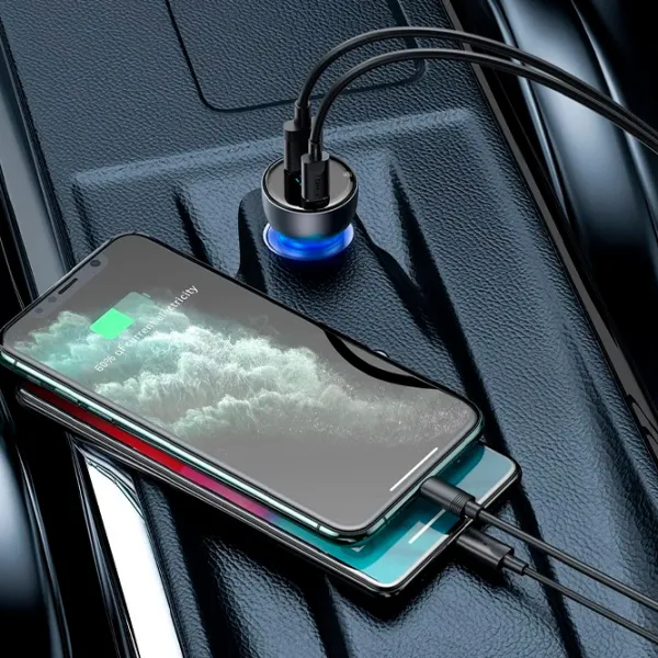 Încărcător auto Baseus CCKX-C0G 5 A/ Blue photo 5