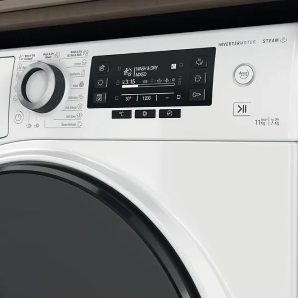 Стиральная машина с сушкой Hotpoint-Ariston NDD 11725 DA EE 11 кг / 1600 об/мин / Белый photo 6