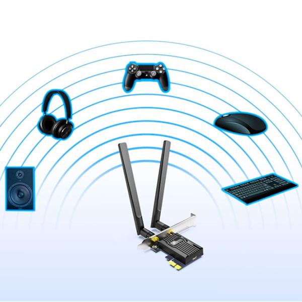 Сетевой адаптер TP-Link Archer TX55E Антенна/ Черный photo 5