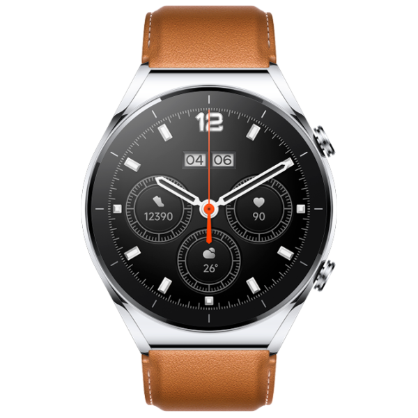 Ceas inteligent Xiaomi Watch S1 1.43"/ Silver Brown photo 3