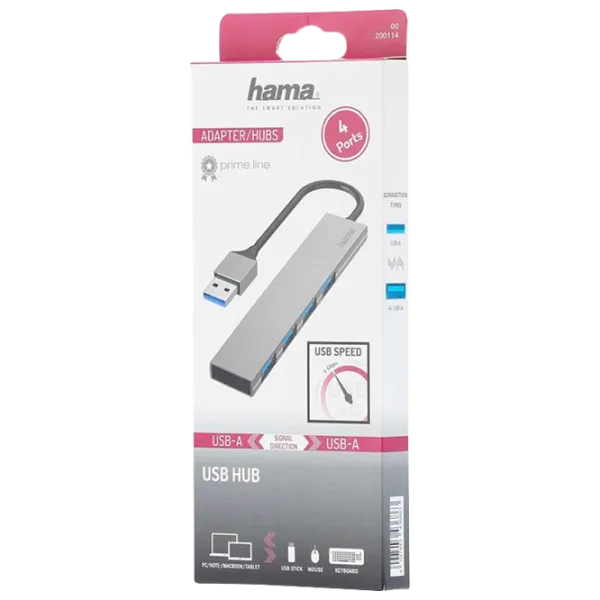 Adapter Hama 200114 USB Type-A/ Silver photo 2 Adapter Hama 200114 USB Type-A/ Silver photo 2
