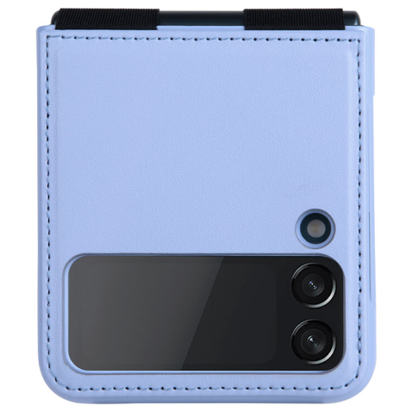 Чехол для смартфона Samsung Galaxy Z Flip 4 5G Nillkin/ Чехол книжка/ Кожа/ Черный Пурпурный photo 2