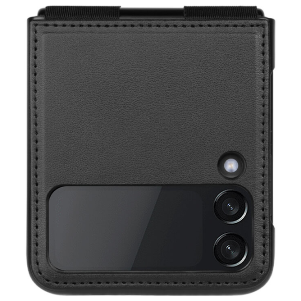 Husă pentru smartphone Samsung Galaxy Z Flip 4 5G Nillkin/ Flip Cover/ Leather/ Black Black photo 2