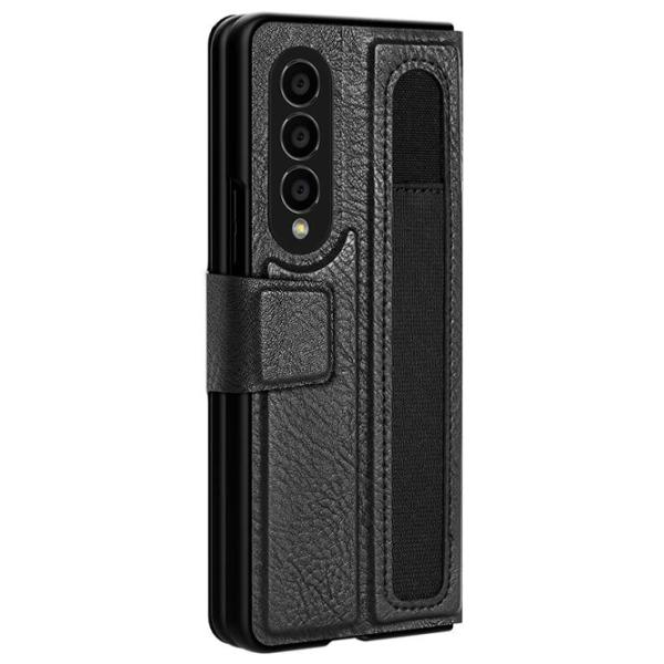 Husă pentru smartphone Samsung Galaxy Z Fold 4 5G Nillkin/ Flip Cover/ Leather/ Black Black photo 2