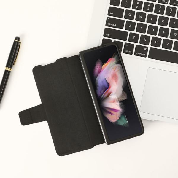 Husă pentru smartphone Samsung Galaxy Z Fold 4 5G Nillkin/ Flip Cover/ Leather/ Black Black photo 5
