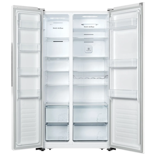 Frigider Hisense RS677N4AWF Side by Side 508 l / 189.6 cm / White photo 2