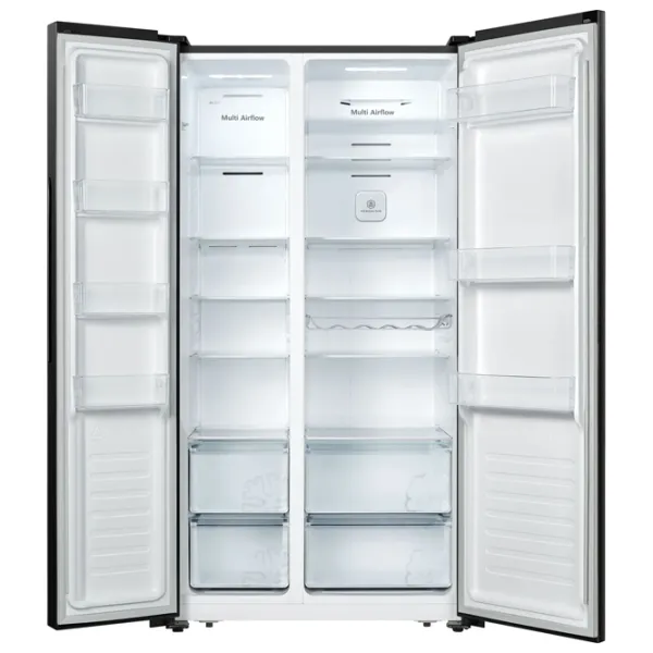 Frigider Hisense RS677N4BFE Side by Side 508 l / 178.6 cm / Black photo 3
