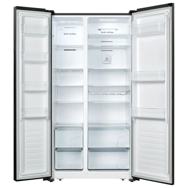 Frigider Hisense RS677N4BFE Side by Side 508 l / 178.6 cm / Black photo 3