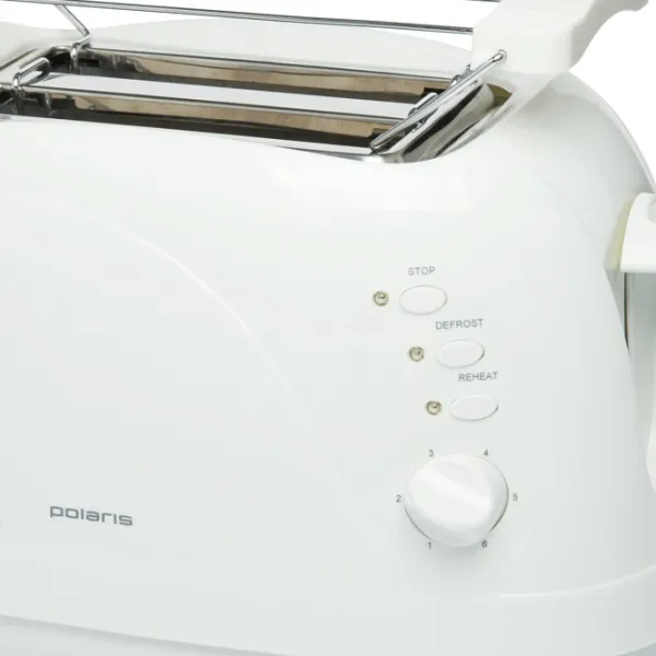 Тостер Polaris PET0702L Механическое/ 750 Вт/ Белый photo 4