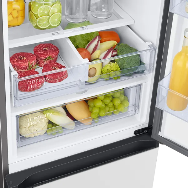 Frigider Samsung Bespoke RB38A6B6212/UA cu congelator jos 385 l / 203 cm / White photo 9