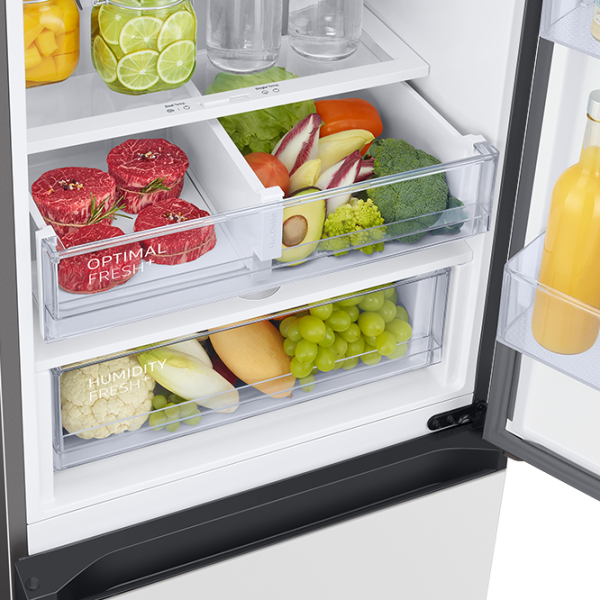 Frigider Samsung Bespoke RB38A6B6212/UA cu congelator jos 385 l / 203 cm / White photo 9