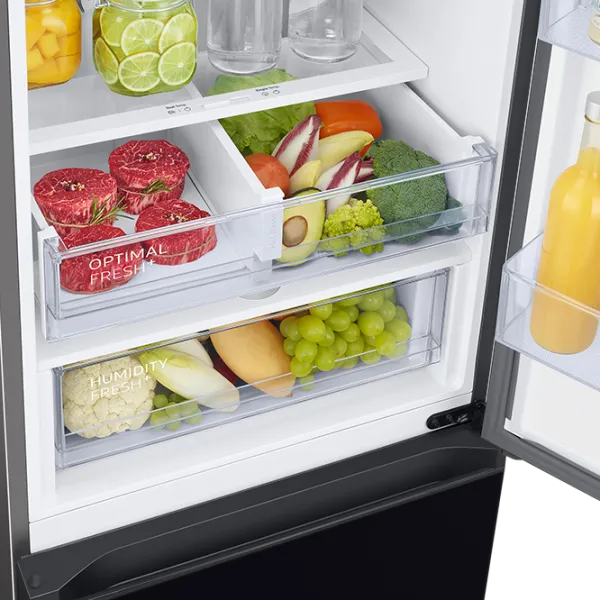 Frigider Samsung Bespoke RB38A6B6222/UA cu congelator jos 385 l / 203 cm / Black photo 9