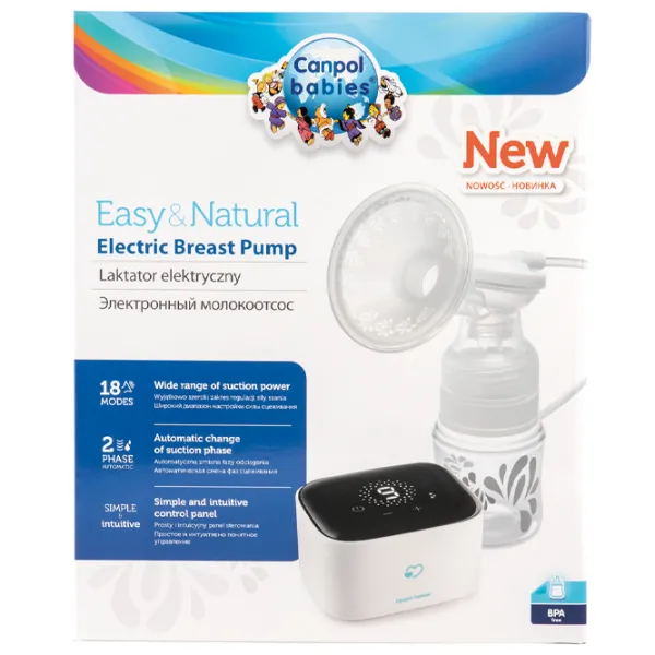 Pompă de sân Canpol Easy&Natural Electrică/ 120 ml photo 6