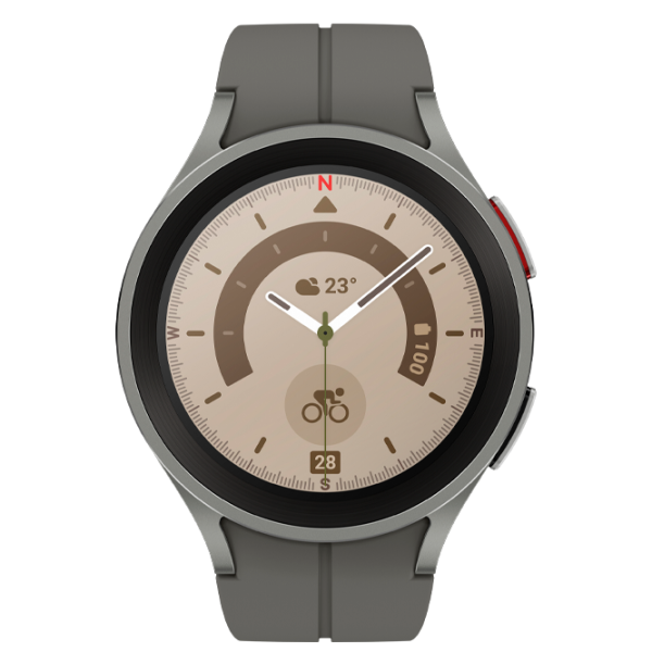 Ceas inteligent Samsung Galaxy Watch5 Pro  1.36" / 45 mm / Titanium - Titanium /  photo 2