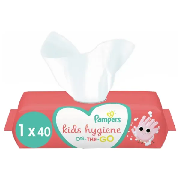 Влажные салфетки Pampers Kids Hygiene 1 x 40 для младенцев photo 2