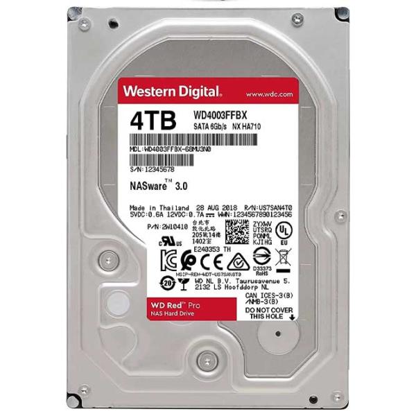 HDD Western Digital Red Pro Nas 4 TB WD4003FFBX/ Silver photo 2