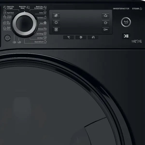 Стиральная машина с сушкой Hotpoint-Ariston NDD 11725 BDA EE 11 кг / 1600 об/мин / Черный photo 6