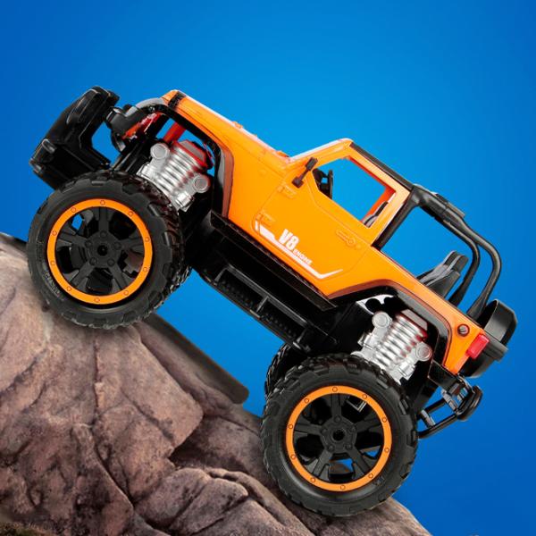 Mașină Lead Honor Four-way Simulation LH-C032-1 10 km/h / 2.4 GHz / Black Orange photo 3