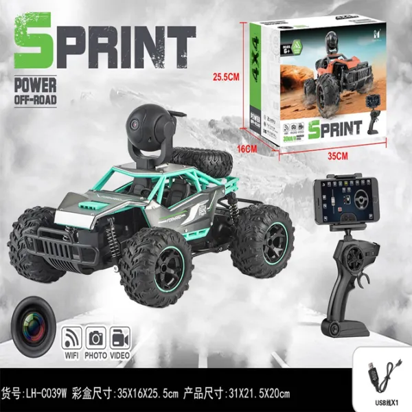 Машинка Lead Honor Alloy Climbing Car with Wi-Fi camera LH-C039W-1 20 км/ч / 2.4 ГГц / Черный Turcuaz photo 4