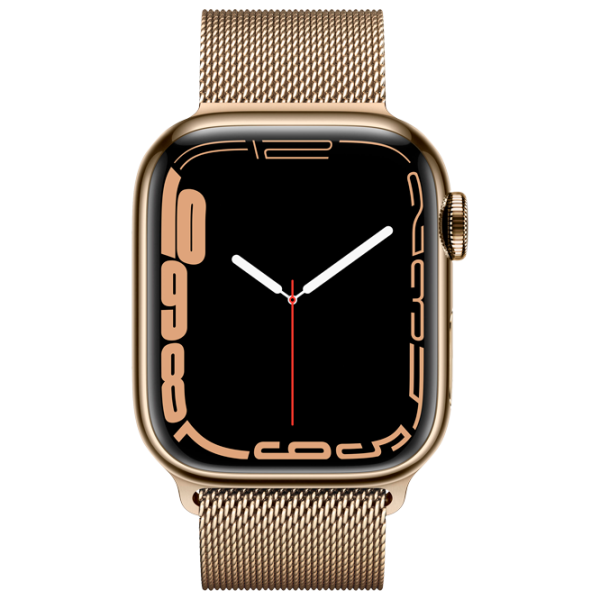 Умные часы Apple Watch Series 7 MKJ03/ Золотой/ Нержавеющая сталь/ Gold Milanese Loop photo 2