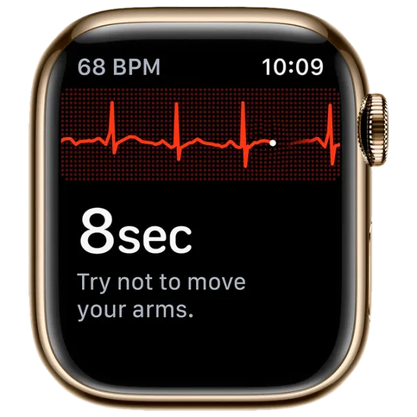 Умные часы Apple Watch Series 7 MKJ03/ Золотой/ Нержавеющая сталь/ Gold Milanese Loop photo 4