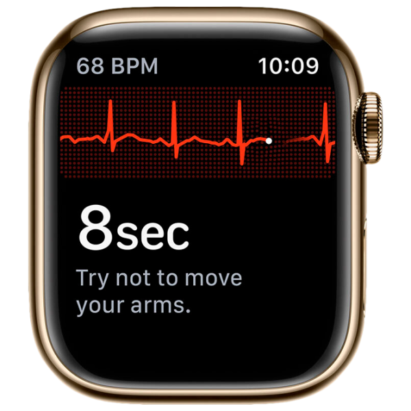 Умные часы Apple Watch Series 7 MKJ03/ Золотой/ Нержавеющая сталь/ Gold Milanese Loop photo 4
