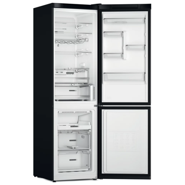 Frigider Whirlpool W7X 93T KS cu congelator jos 367 l / 202.7 cm / Black photo 3