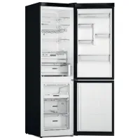 Frigider Whirlpool W7X 93T KS cu congelator jos 367 l / 202.7 cm / Black photo 3