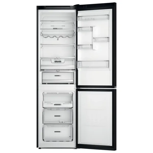 Frigider Whirlpool W7X 93T KS cu congelator jos 367 l / 202.7 cm / Black photo 4