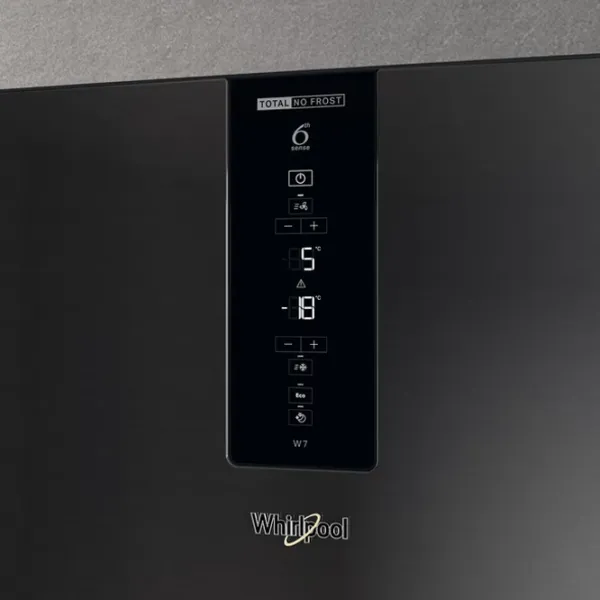 Frigider Whirlpool W7X 93T KS cu congelator jos 367 l / 202.7 cm / Black photo 5