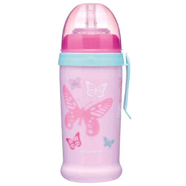 Sticluță cu pai Canpol 56/ 515 350 ml 12 luni/ Silicon, plastic/ Blue photo 3 Sticluță cu pai Canpol 56/ 515 350 ml 12 luni/ Silicon, plastic/ Blue photo 3