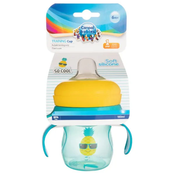 Sticluță Canpol 57/ 303 150 ml 3 luni/ Silicon, plastic/ Blue photo 3 Sticluță Canpol 57/ 303 150 ml 3 luni/ Silicon, plastic/ Blue photo 3
