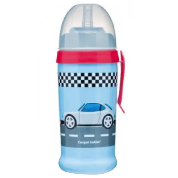 Sticluță cu pai Canpol 56/ 516 350 ml 12 luni/ Silicon, plastic/ Blue photo 2 Sticluță cu pai Canpol 56/ 516 350 ml 12 luni/ Silicon, plastic/ Blue photo 2