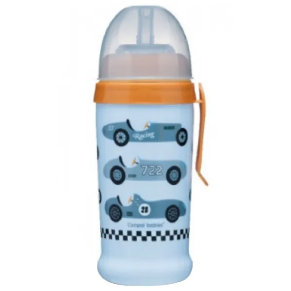 Sticluță cu pai Canpol 56/ 516 350 ml 12 luni/ Silicon, plastic/ Blue photo 3 Sticluță cu pai Canpol 56/ 516 350 ml 12 luni/ Silicon, plastic/ Blue photo 3